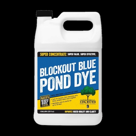 Ikes Blockout Blue Pond Dye - 1 gal IK459805